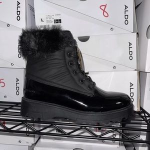 Brand New Womens Aldo Snow Boot Black Size 6